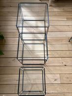 Max Sauze nesting tables, Ophalen, Minder dan 55 cm, Rechthoekig, Glas