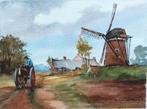 Aquarel... Hub van Winkel... (r.o. gesigneerd) ..., Antiek en Kunst, Ophalen of Verzenden