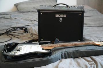 Boss Katana 50 mk2 + squier stratocaster (ook los te koop) beschikbaar voor biedingen