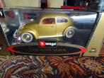 VW KEVER GOLD 1;18  Bburago in de doos kaffer beetle 1955, Hobby en Vrije tijd, Modelauto's | 1:18, Ophalen of Verzenden, Zo goed als nieuw