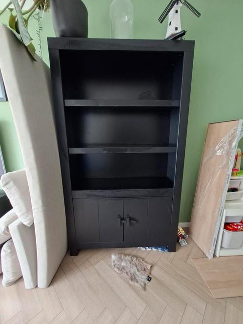 Buffetkast zwart, Huis en Inrichting, Kasten | Buffetkasten, Gebruikt, 200 cm of meer, 100 tot 150 cm, 25 tot 50 cm, Met deur(en)