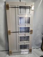 93x201,5cm nieuwe hardhouten voordeur grijs gegrond JH11, Ophalen, 80 tot 100 cm, Nieuw, Buitendeur