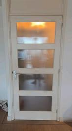 Stompe binnendeur met ramen / glas, Doe-het-zelf en Verbouw, Deuren en Horren, Ophalen, Gebruikt, Binnendeur, Glas