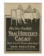 3x Bij Uw ontbijt VAN HOUTEN CACAO dat sterkt u voor den Dag, Verzenden, Zo goed als nieuw, Overige typen