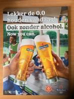 Heineken 0,0 reclameplaat KNVB, Ophalen of Verzenden, Nieuw, Reclamebord, Plaat of Schild, Heineken