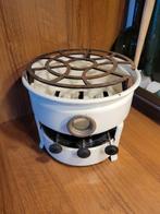 Wit  petroleumstel  3 pitter met nieuwe lonten., Antiek en Kunst, Antiek | Emaille, Ophalen