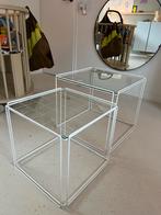 Max Sauze isocele bijzettafels - nesting tables - mimiset, Huis en Inrichting, Ophalen, Minder dan 45 cm, Minder dan 55 cm, Zo goed als nieuw