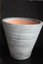 Nieuwe grote plantenpot bloempot blauw grijs, Rond, Nieuw, Ophalen of Verzenden, Aardewerk