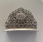 Antique Dutch Silver Color Metal Napkin Holder, Ophalen of Verzenden, Gebruikt