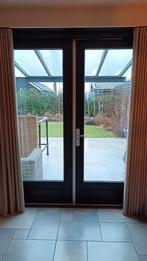 Hardhouten tuindeuren met HR++ glas en hor, Ophalen, Gebruikt, 120 cm of meer, Buitendeur