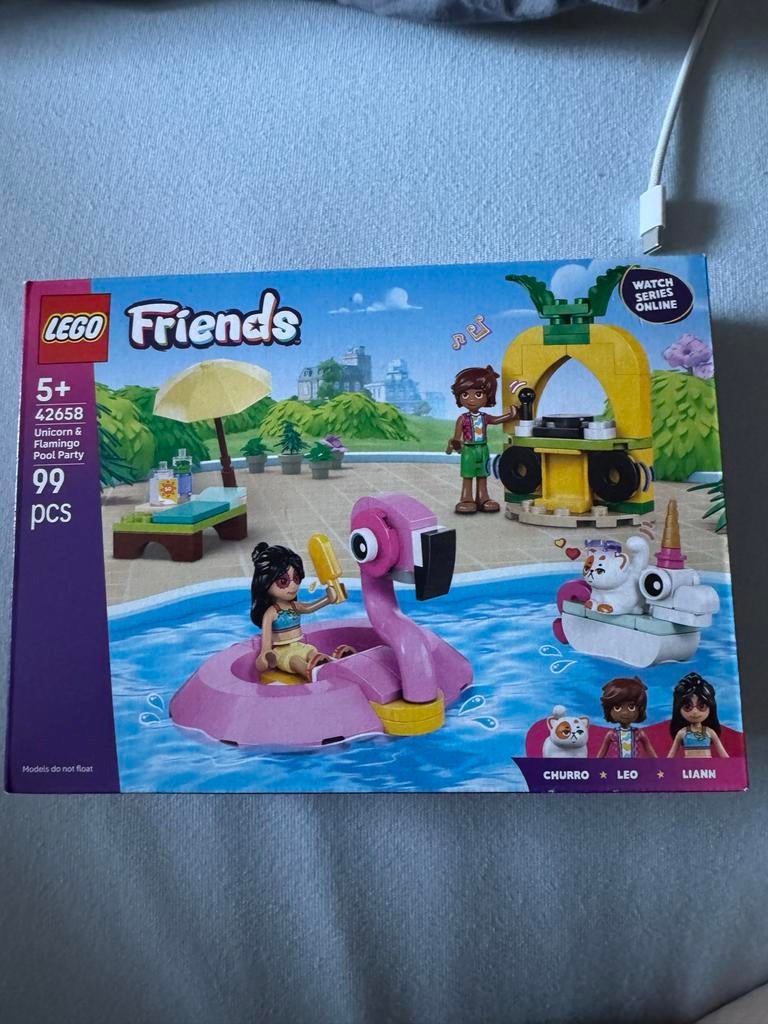Nieuwe LEGO Friends 42658 - Eenhoorn & Flamingo Pool Party, Ophalen of Verzenden, Nieuw, Complete set, Lego