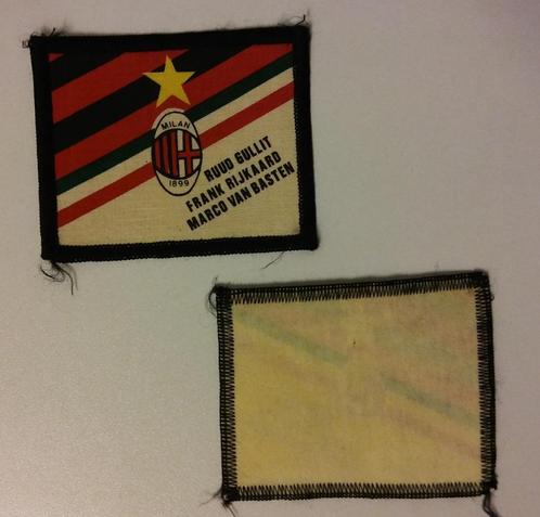 AC Milan Rijkaard Gullit van Basten vintage voetbal patch, Verzamelen, Sportartikelen en Voetbal, Zo goed als nieuw, Buitenlandse clubs