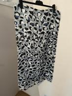 Blauwe sjaal met print, Ophalen of Verzenden, Zo goed als nieuw, Sjaal