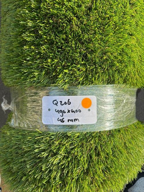 Kunstgras coupon 4.90 x 4 meter Q206 zachte sprieten 45 mm, Tuin en Terras, Gras en Kunstgras, Nieuw, Kunstgras, 10 tot 20 m²