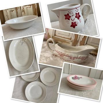 Boch / Brocante juskom dessertbordjes - schaal met relief beschikbaar voor biedingen