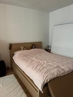 Bed 140x200 + Emma Matras + Lades (Ikea), Huis en Inrichting, Slaapkamer | Bedden, Bruin, Zo goed als nieuw, Twijfelaar, 200 cm