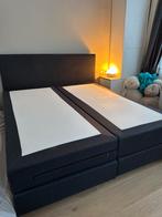 Swiss Sense Boxspring 180x200 Elektrisch - Zonder Topper, Ophalen, Zwart, Tweepersoons, 180 cm