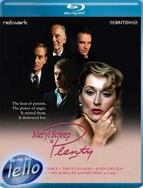 Blu-ray: Plenty (1985 Meryl Streep, Charles Dance) niet NLO, Cd's en Dvd's, Blu-ray, Nieuw in verpakking, Drama, Ophalen of Verzenden