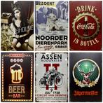 Brand bier waar Limburg trots op is reclamebord van metaal, Verzamelen, Biermerken, Nieuw, Overige merken, Reclamebord, Plaat of Schild