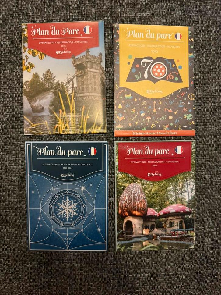 Plan du Parc Efteling Plattegrond Franstalig 2022-2024, Verzamelen, Efteling, Nieuw, Gebruiksvoorwerp, Ophalen of Verzenden