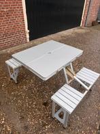 inklapbare picknicktafel aluminium, Caravans en Kamperen, Ophalen, Gebruikt