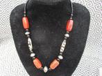 Ketting met Carneool en Onyx ,v.a 30,00e, Ophalen of Verzenden, Gebruikt, Rood, Steen of Mineraal