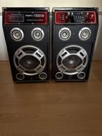 PMPO 1500W muziekboxen, Gebruikt, 120 watt of meer, Front, Rear of Stereo speakers, Ophalen