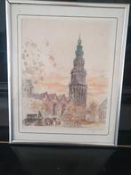 Litho Kees Krommendijk Groningen Martinitoren, Antiek en Kunst, Ophalen