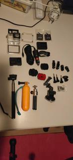 SJcam SJ8 Pro 4k actioncamera met veel accessoires, Ophalen of Verzenden, Zo goed als nieuw, Overige merken