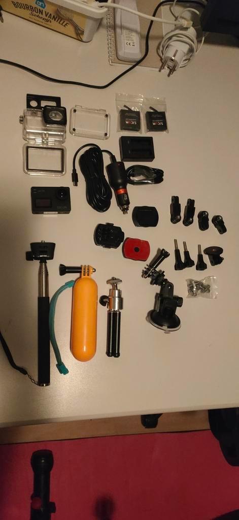SJcam SJ8 Pro 4k actioncamera met veel accessoires, Audio, Tv en Foto, Actiecamera's, Zo goed als nieuw, Overige merken, Ophalen of Verzenden