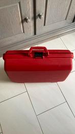 Rode Samsonite koffer in goede staat, Ophalen, Gebruikt, 50 tot 60 cm, Hard kunststof