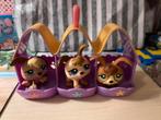 Littlest Pet Shop Drieling Hondjes met Hok, Ophalen of Verzenden, Gebruikt, Jongen of Meisje