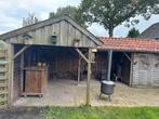 Houten overkapping met opbergschuurtje, Tuin en Terras, Tuinhuizen, Gebruikt, Schuur, Ophalen of Verzenden, Zonder ramen