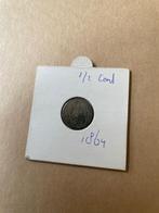 Halve cent 1864, Ophalen of Verzenden, Koning Willem III, Overige waardes, Losse munt