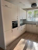 Gebruikte keuken excl. keukenappatuur, Huis en Inrichting, Keuken | Complete keukens, Ophalen, Gebruikt, Wit, Hoekkeuken