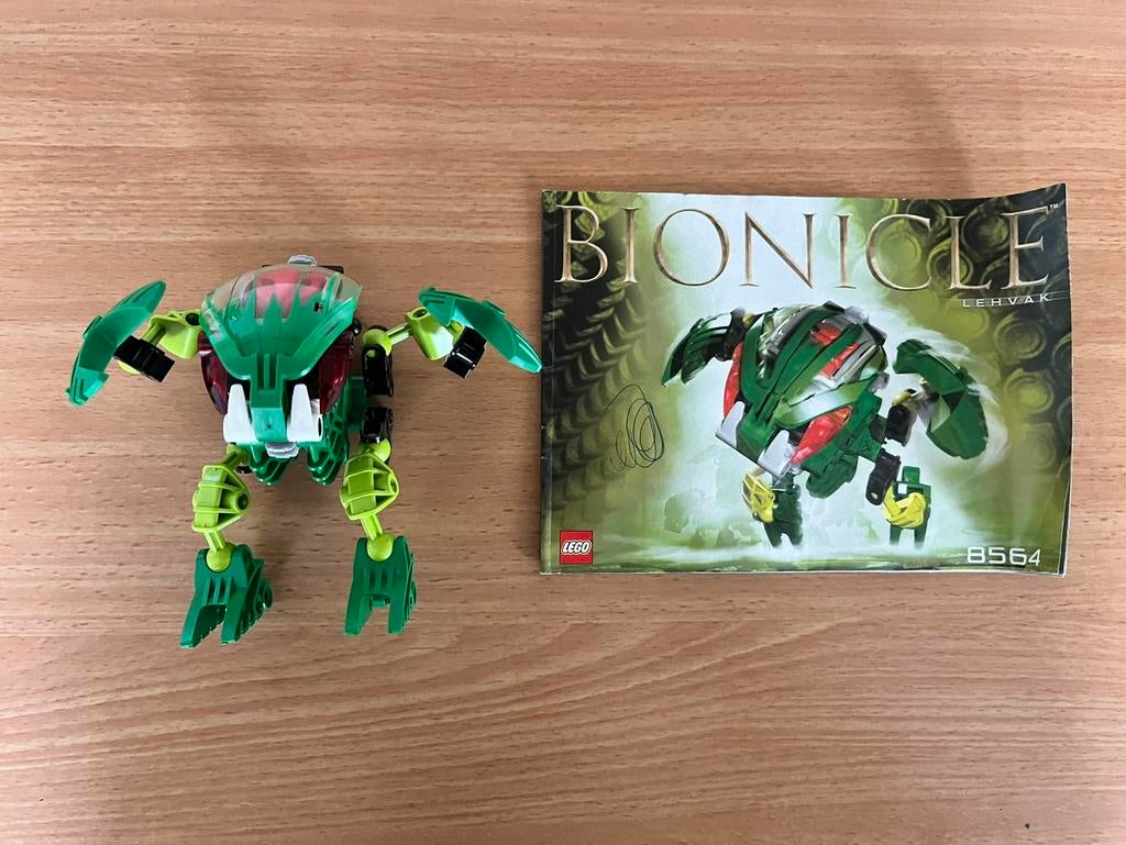 BIONICLES lego set 8564 - Lehvak, Ophalen of Verzenden, Gebruikt, Complete set, Lego