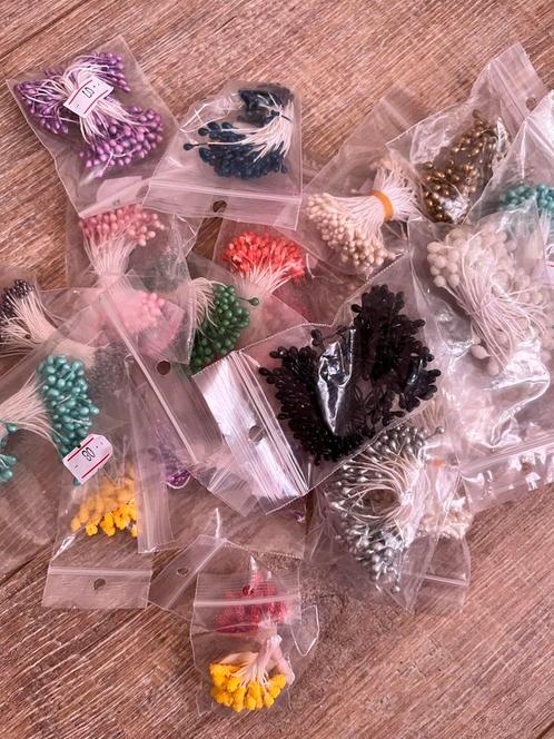 Bloemenstampers / Meeldraden - Diverse Kleuren, Hobby en Vrije tijd, Kralen en Sieraden maken, Nieuw, Overige typen, Ophalen of Verzenden