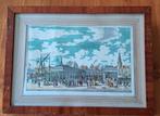 Amsterdam Koorn Beurs, Korenbeurs Damrak. oude gravure, Ophalen of Verzenden