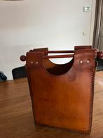 Vintage leren tas, Ophalen of Verzenden, Gebruikt, Bruin, Handtas