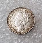 25 Cent 1941, Postzegels en Munten, Munten | Nederland, Verzenden, Zilver, 25 cent, Koningin Wilhelmina