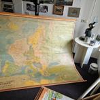 Schoolkaart van Europa, Luinge/Stegeman, Antiek en Kunst, Ophalen of Verzenden, Aardrijkskunde