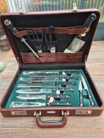 Bergmann messenset in koffer, Ophalen, Zo goed als nieuw, Rvs of Chroom
