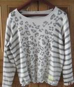 Mohair trui 42-44 Cecil wit/grijs, Wit, Maat 42/44 (L), Nieuw, Ophalen of Verzenden