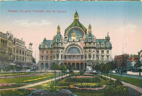 (381-118-039) Anvers La gare Centrale, Verzamelen, Ansichtkaarten | Buitenland, Frankrijk, Verzenden