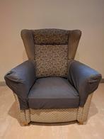 Fauteuil met print inclusief beschermhoes, Ophalen, Gebruikt, Vintage, 75 tot 100 cm