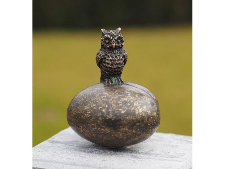 URN met UIL / brons / as urn / URN, Huis en Inrichting, Woonaccessoires | Overige, Nieuw, Ophalen of Verzenden