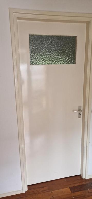 Vintage jaren 60 binnendeuren met glas  beschikbaar voor biedingen