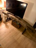 Oude houten "boatsman" bankje, Antiek en Kunst, Antiek | Meubels | Stoelen en Banken, Ophalen