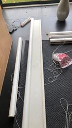 2 stuks witte rolgordijnen, Huis en Inrichting, Ophalen, Gebruikt, Wit, 200 cm of meer