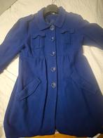 Blauw bijna paarse manteljas - Maat 42, Blauw, Maat 42/44 (L), Ophalen of Verzenden, Onbekend
